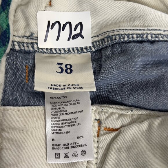 Tommy Bahama Jean Shorts Mens 38 Blue Striped Relaxed Stretch Beach Outdoor 9" - Picture 10 of 14